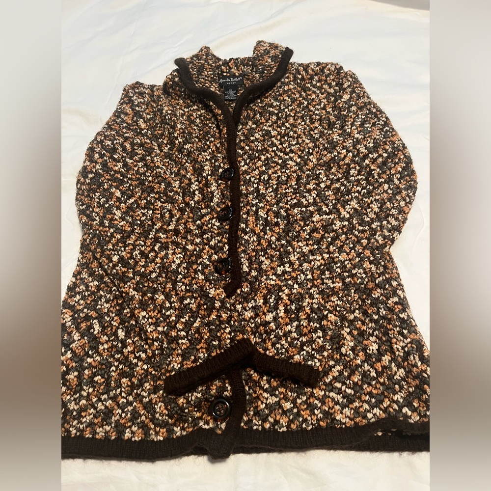 Alexandra Bartlett Women” s Multicolor LS Knit Cottage Cardigan Sweater Size 1X - Picture 8 of 12